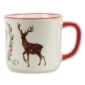 Porzellan-Tasse Herz/Hirsch