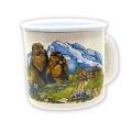 Emaille Tasse Motiv Murmel