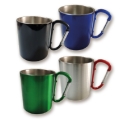 Tasse mit Karabiner sort. individuell personalisiert