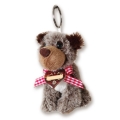 Schlüsselanhänger Plüsch Strolchi 12cm mit Karo Band