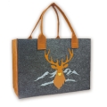 Bild 10 von Filztaschen Alpenmotiv 40x30x15 cm sort.